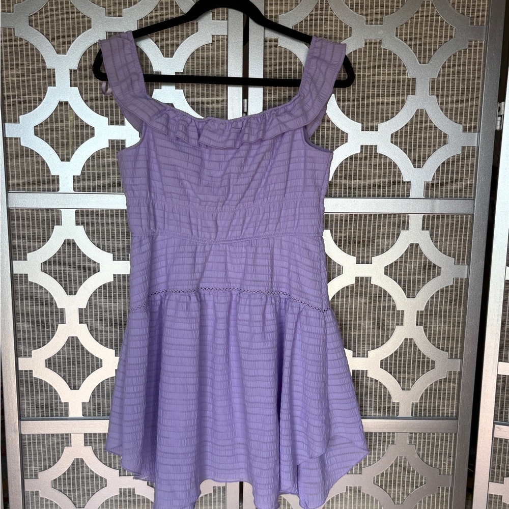 Wild Fable Purple Pleated Sundress Square Neck - Picture 7 of 7